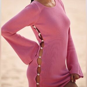 Anthropologie Shell Mini Dress in Pink. Size XL. Brand new!